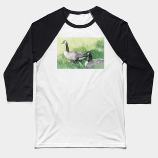 Geese in the Mist Baseball T-Shirt